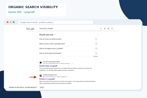 Dentist SEO Visibility – Langstaff